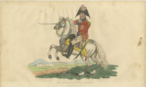 Lieutenant General Sir Eyre Coote on a Rearing Gray Horse, 1816, view 2