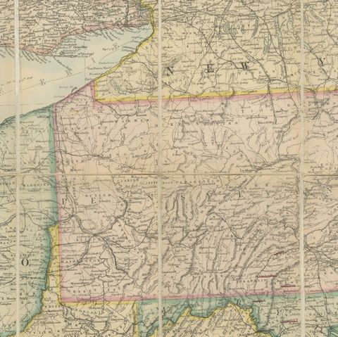 American Civil War “Seat of War” Map, Published Just After Bull Run, 1861, close-up 4