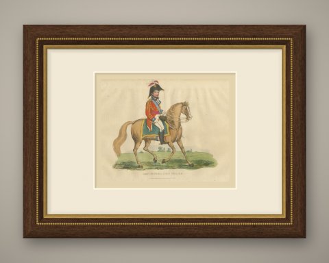 Lord Hill, Lieutenant General, Riding a Pale Chestnut Horse, 1815, shown framed