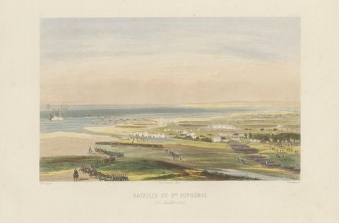 Antique Print of the Battle of Maida, 'circa 1860', view 2