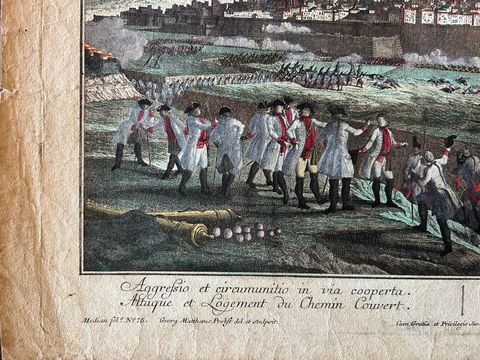 Optical View Depicting the Siege of Barcelona, Spain, ca.1765, view 3