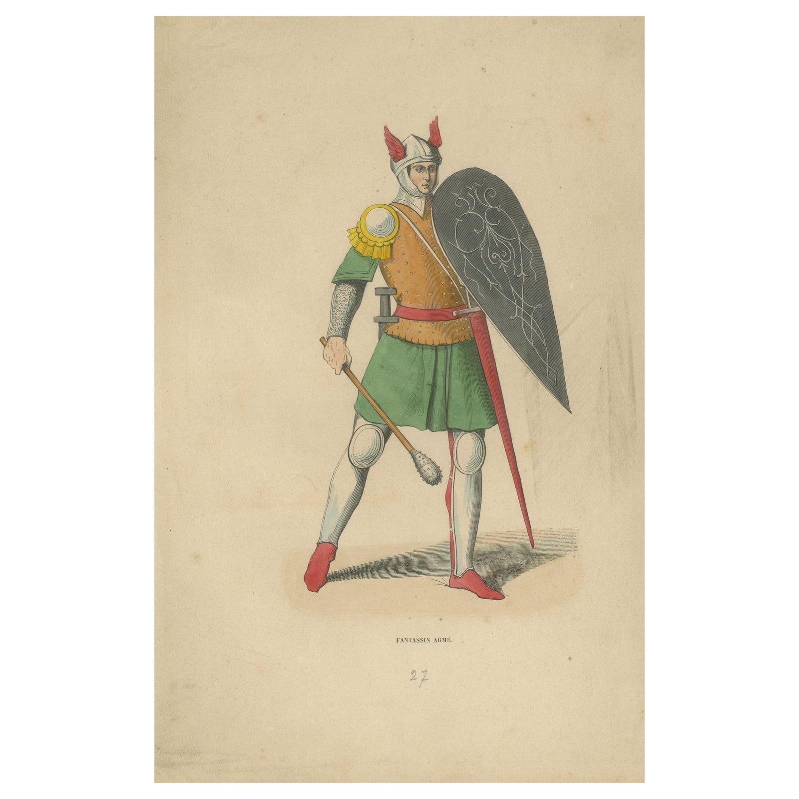 Vigilance in Arms: A Renaissance Infantryman Prepared for Battle, 1847