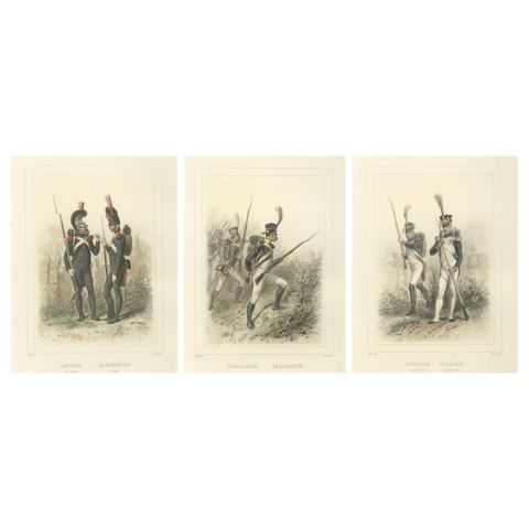 Napoleonic Infantry Soldiers, Sapper, Cannoneer, Voltigeur, Fusilier, 1859