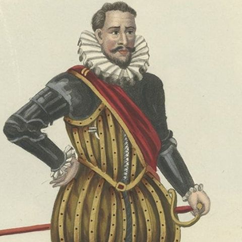 Antique Print of Federigo Oricono, Tournament Baton and Voulge-Blade, 1842, close-up 2