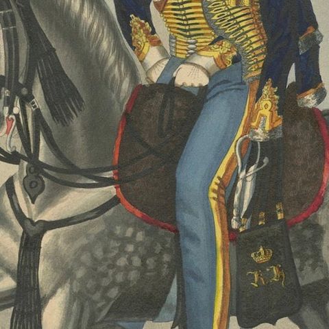 2nd Cavalry Regiment (the Queen's Hussars) of the King's German Legion, 1828, close-up 4