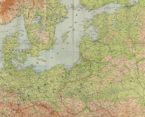 Antique European War Folding Map, ‘circa 1915’, view 3