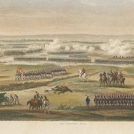 Antique Print of the Battle of Ocaña, circa 1860, close-up 1