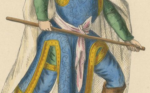 Vigilance in Blue: 15th Century Military Garb, 1847, close-up 2