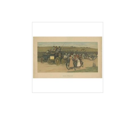 Antique Military Print of a Troop Manoeuvre by C.E. Clifford, 1901, view 2