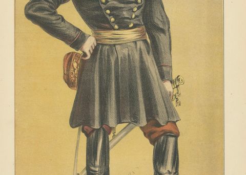 French Military Figure, Vanity Fair Men of the Day No. 10, 1870, close-up 2