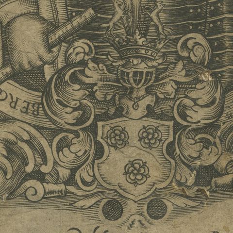 Reinhold de Rosa, Military Commander, Original Antique Engraving, circa 1660, close-up 4