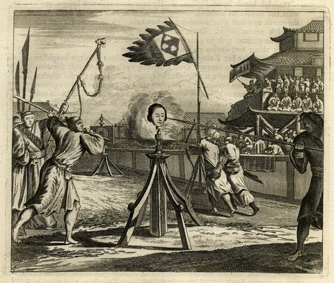 Jousting Tournament in Japan, Held to Honor Toyotomi Hideyoshi in Jurazu, 1669, view 2