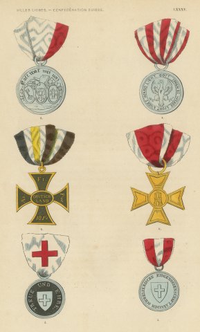 Free Cities and Swiss Confederation Medals, Plate LXXXV, Wahlen, 1844