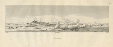 Battle of Samannoud, Denon in Egypt, Napoleon Egypt Campaign Engraving, 1802, close-up 2