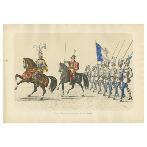 Triumphal March, Caspar von Hertenstein Leading the Lucerne Regiment, 1855