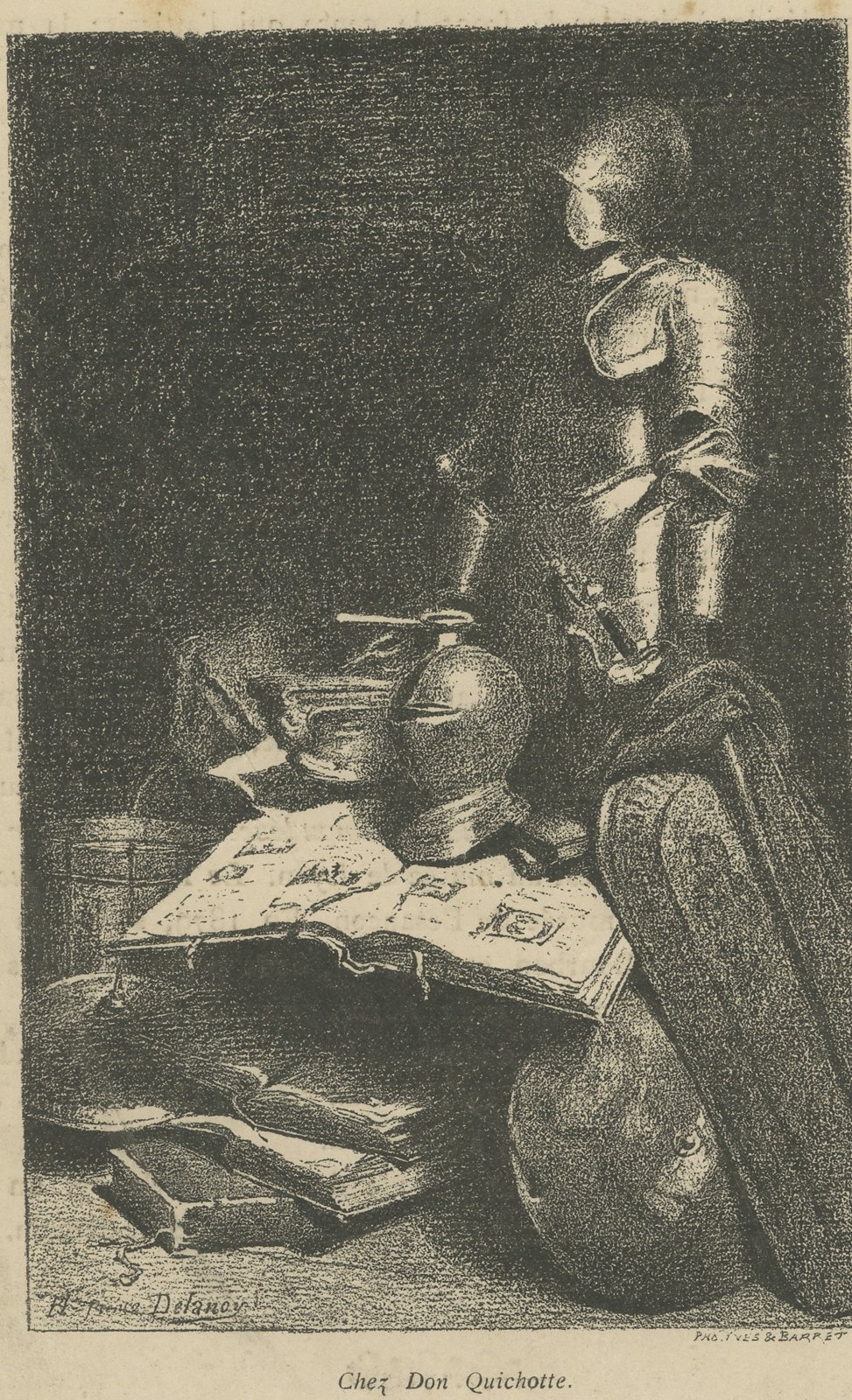 Chez Don Quichotte, Armor Still Life after Hippolyte Delanoy, circa 1880