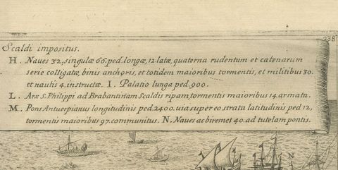 The Duke of Parma's Pontoon Bridge in The Siege of Antwerp, 1632, close-up 1