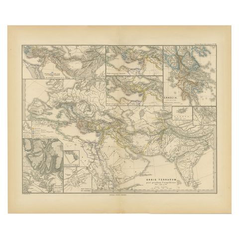 The World After the Battle of Corupedium: Hellenistic Kingdoms Map, 1880