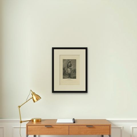 Antique Portrait of General Pichegru by Lefevre, circa 1800, shown framed on a wall