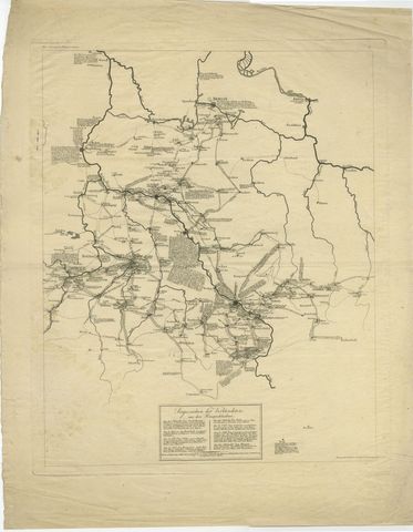 Napoleonic Wars: Germany Allied Military Campaign Map by Ausfeld, 1814, view 2