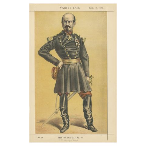 French Military Figure, Vanity Fair Men of the Day No. 10, 1870