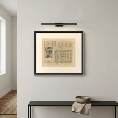 Roman Battle Formations and Legionaries from Trajan's Column, 1722, shown framed on a wall