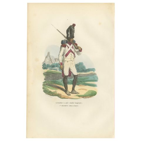 Dutch Grenadier, Imperial Guard of Napoleon, 3rd Dutch Regiment, 1843