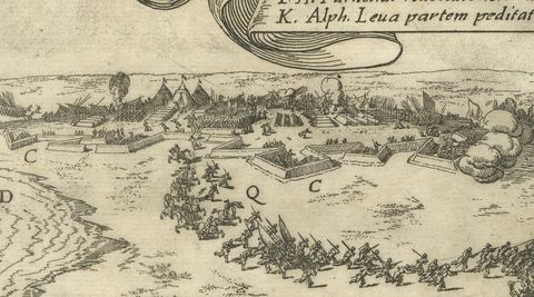 Clash at Rijmenam Engraved: A Turning Point in the Eighty Years' War, 1632, close-up 1