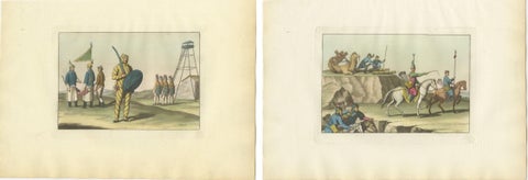 Chinese Infantry and Cavalry, Military Costumes, Ferrario, Florence, 1815, view 11