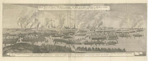 1658 Siege of Copenhagen by Swedish Forces: A Panoramic Perspective, close-up 1