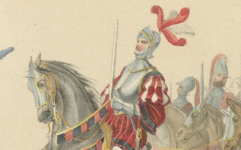 Bernese Elite, The Flamberge Guards and Grand Cavalcade, 1855, close-up 2