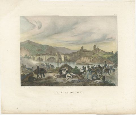 Battle of Besalú: French Troops in Action During the Napoleonic Wars, 1808, view 2