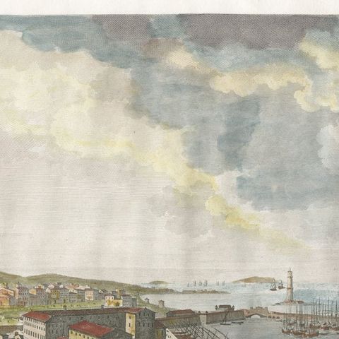 Entry of French Troops into Livorno 1796, Napoleonic Era Port Scene, 1808, close-up 3