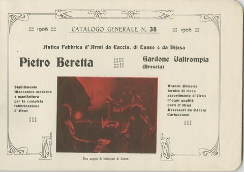 Antique Brochure Weapon Catalogue for Pietro Beretta, Published in 1906, view 2