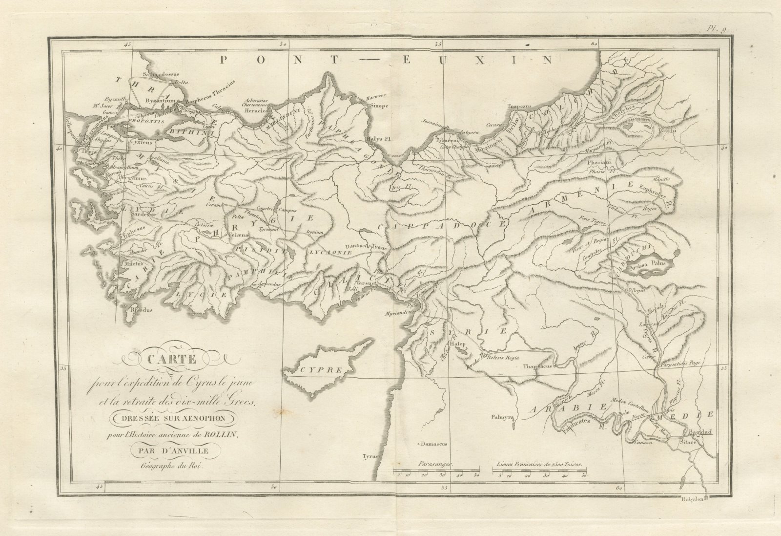 March of Cyrus and Retreat of the Ten Thousand after Xenophon, 1818