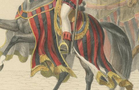 Bernese Elite, The Flamberge Guards and Grand Cavalcade, 1855, close-up 1