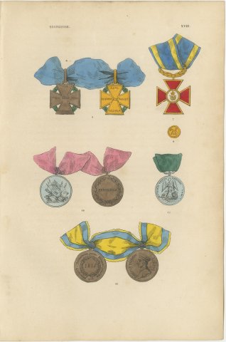 Brunswick Medals, Waterloo, Peninsula and Crosses of 1809, Plate XVIII, 1844, view 2