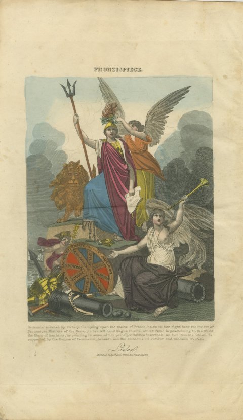 Britannia Crowned by Victory with Fame and the British Lion, 1816, view 2