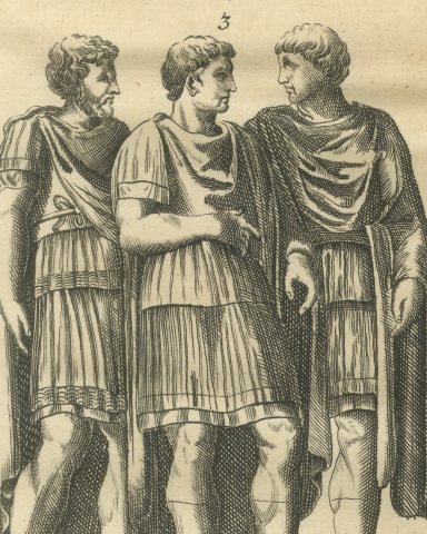 Roman Officers from Trajan's Column and Constantine's Arch, 1722, close-up 1
