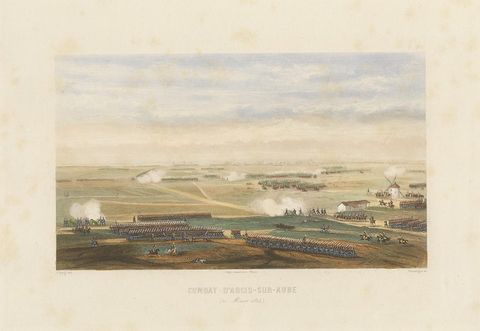 Antique Print of the Battle of Arcis-sur-Aube, 'circa 1860', view 2