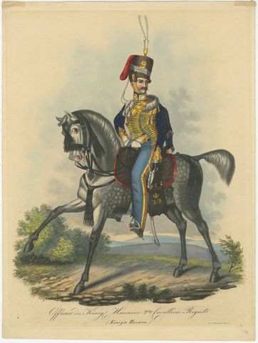2nd Cavalry Regiment (the Queen's Hussars) of the King's German Legion, 1828, view 2