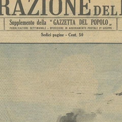 Vintage World War II Prints of the Italian Newspaper 'Gazzetta del Popolo', 1941, close-up 1