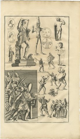 Archers, Slingers and Barbarian Warriors from Trajan's Column, 1722, view 2