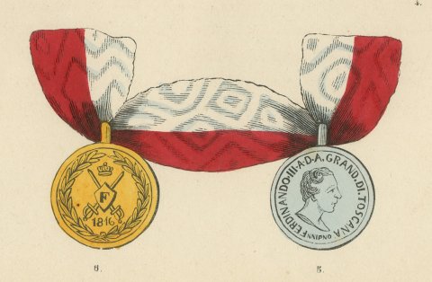 Orders of Tuscany, Saint Stephen and Saint Joseph, Plate LXXXIII, 1844, close-up 3