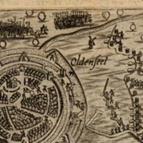 Antique Print of the Siege of Oldenzaal, Enschede & Ootmarsum, 1616, close-up 1