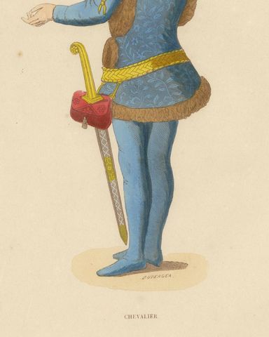 Medieval Knight: Heraldry and Valor in 15th Century Garb, 1847, close-up 1