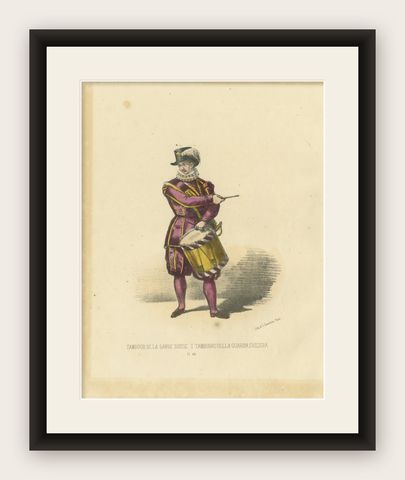 Tambour de la Garde Suisse (Drummer of the Swiss Guard), 1862, shown framed