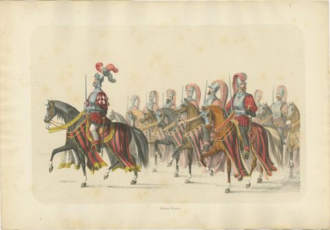 Swiss Cavalry Escort in Grand Parade, Bern’s Entry into the Confederation, 1855, view 2