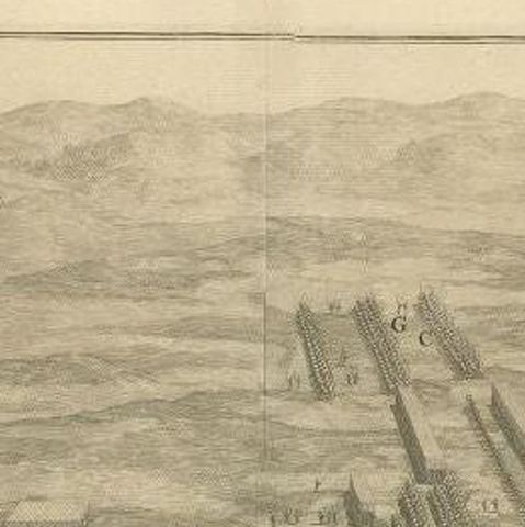 Antique Roman Battle Print of Caesar's Army by Duncan, c.1753, close-up 1