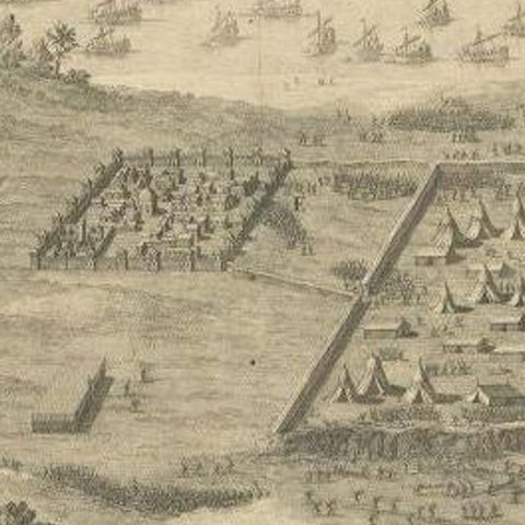 Antique Roman Battle Print of Ptolemy's Camp by Duncan, c.1753, close-up 2